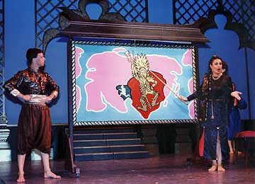 stage setting for The King and I